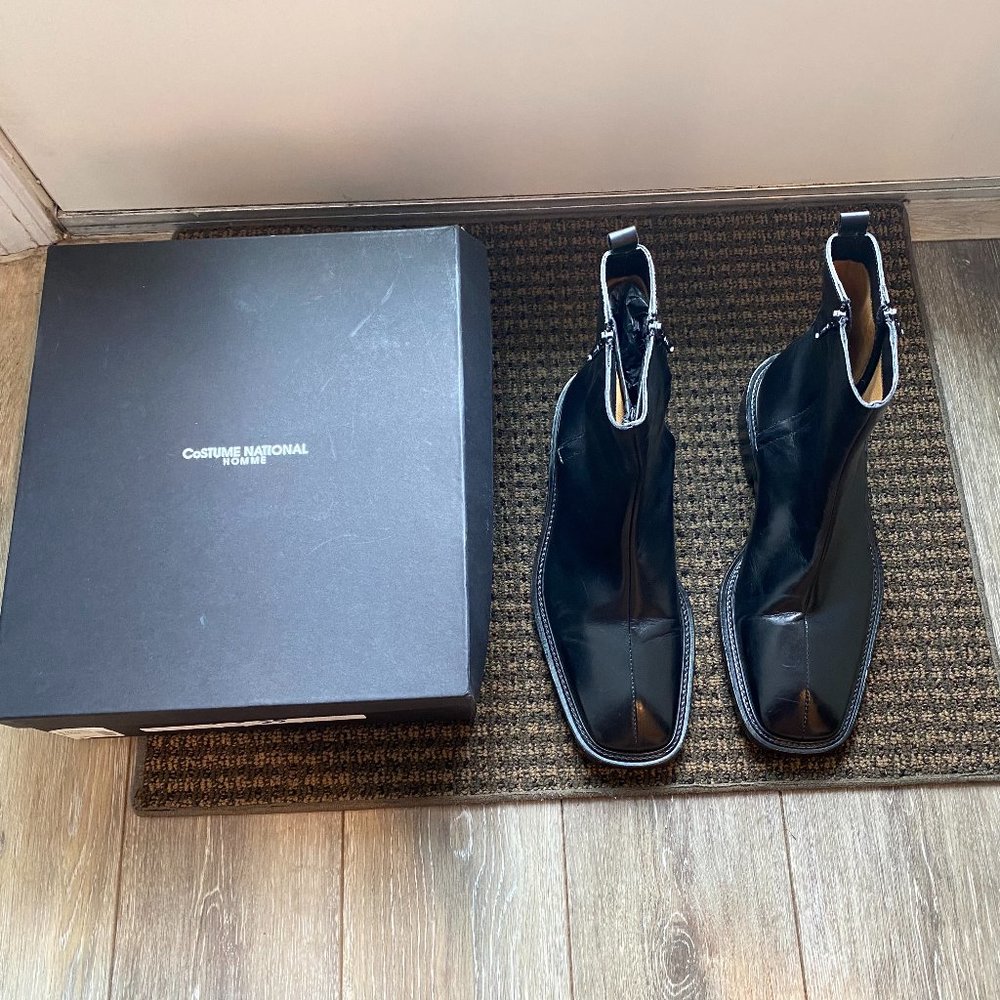 Costume National Leather Boots - Size 8.5
